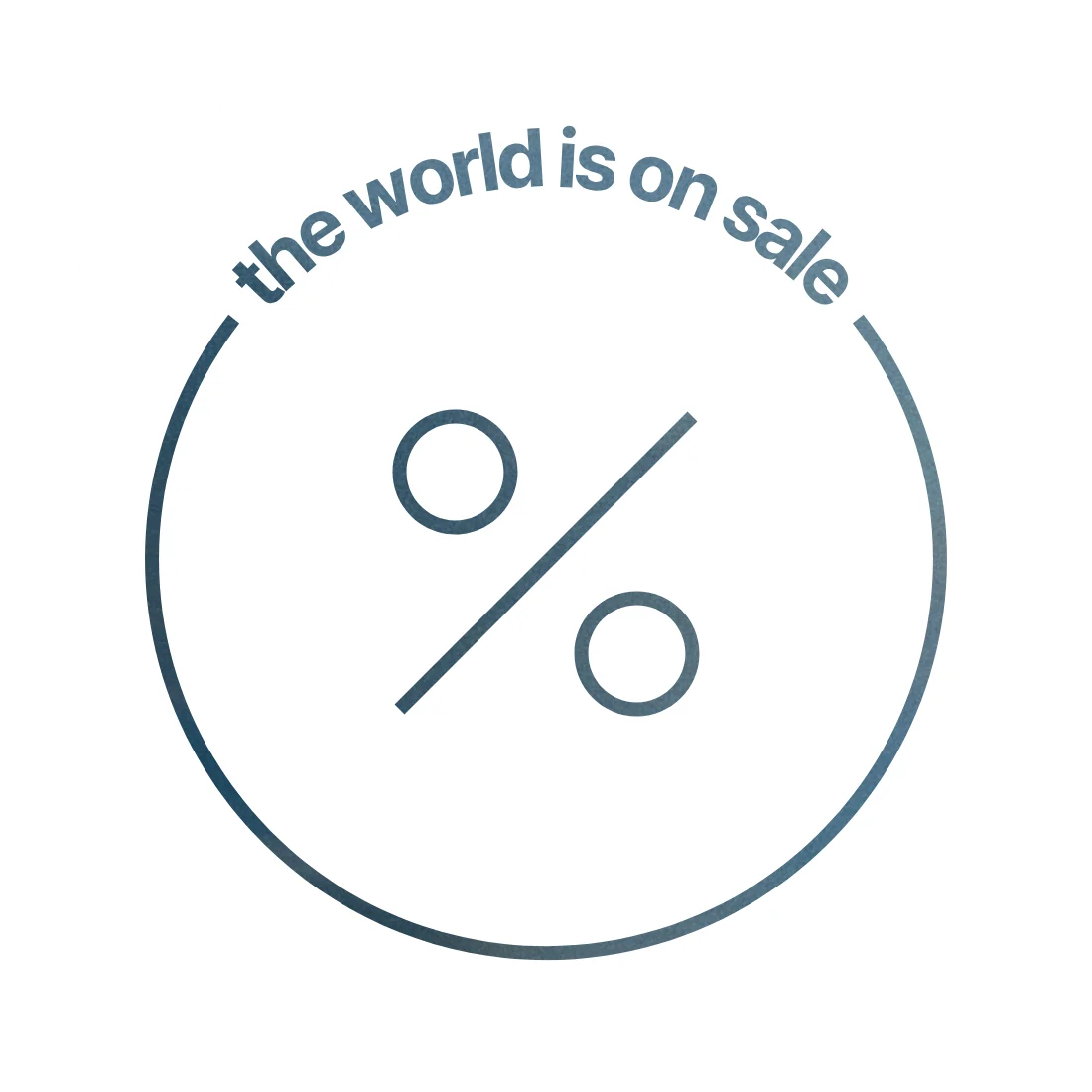 the world is on sale